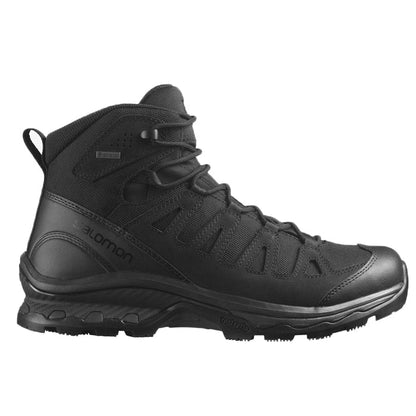  Bota táctica Salomon Quest Prime Forces GTX EN Black vista lateral, caña media e impermeable GORE-TEX  