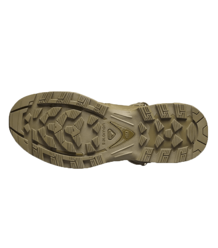  Suela de Salomon Quest 4D Forces 2 High GTX Coyote, dibujo de tracción para terreno irregular y uso táctico