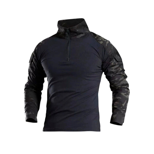 POLERA DE COMBATE ESDY TIPO MULTICAM BLACK