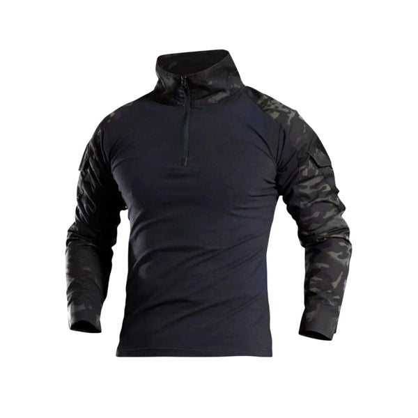 POLERA DE COMBATE ESDY TIPO MULTICAM BLACK