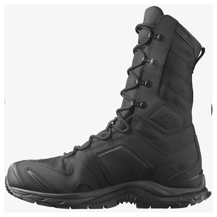 Bota militar Salomon XA Forces Jungle Black vista lateral interna, soporte y estabilidad para operaciones en selva
